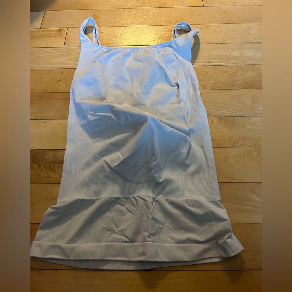 White Ribbed maternity large Tank top